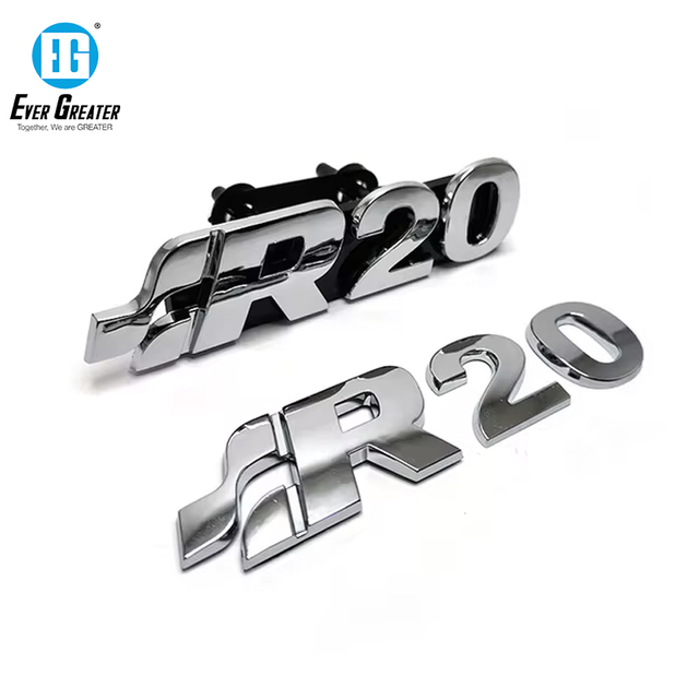 Premium -verchromtes ABS -Auto -Emblem 